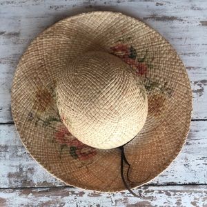 Boho Straw Floral Hat
